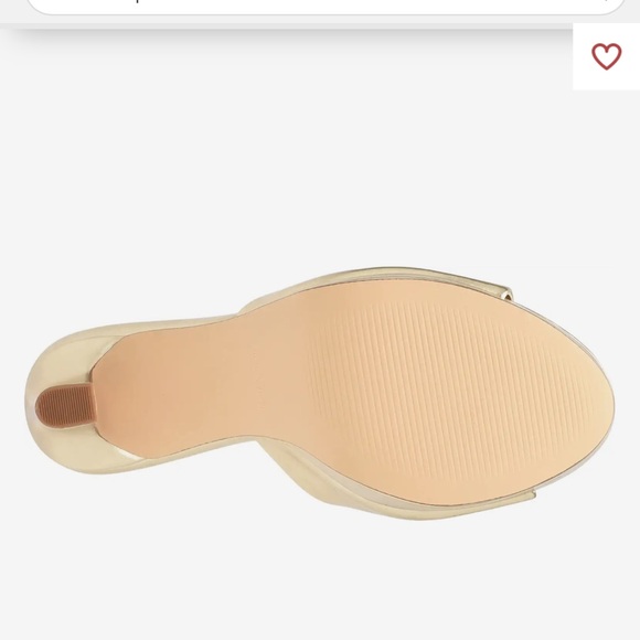 NIB Nine West Wilia Platform Heels in Gold - Sz 9 - Picture 4 of 12